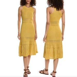 VANESSA BRUNO $259 Taki Yellow Knit Dress